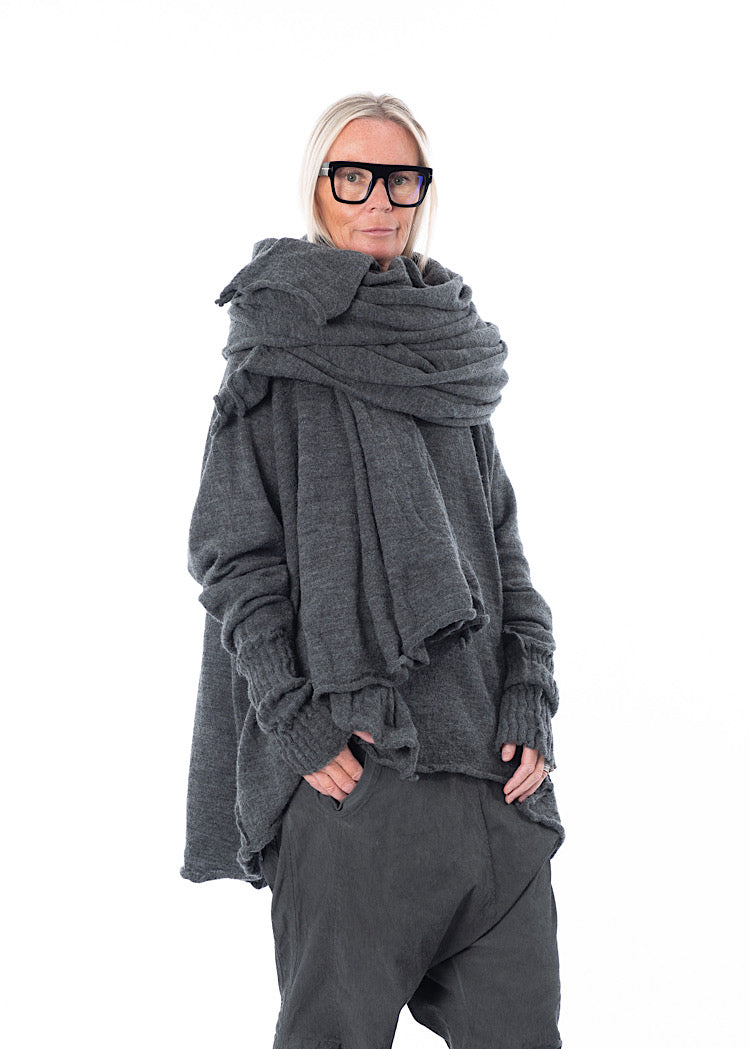 RUNDHOLZ DIP KNITTED SCARF