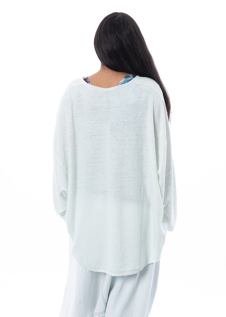 RUNDHOLZ MAINLINE KNITTED PULLOVER * ROSE 10% CLOUD * (Shown in TULIP 10% CLOUD)