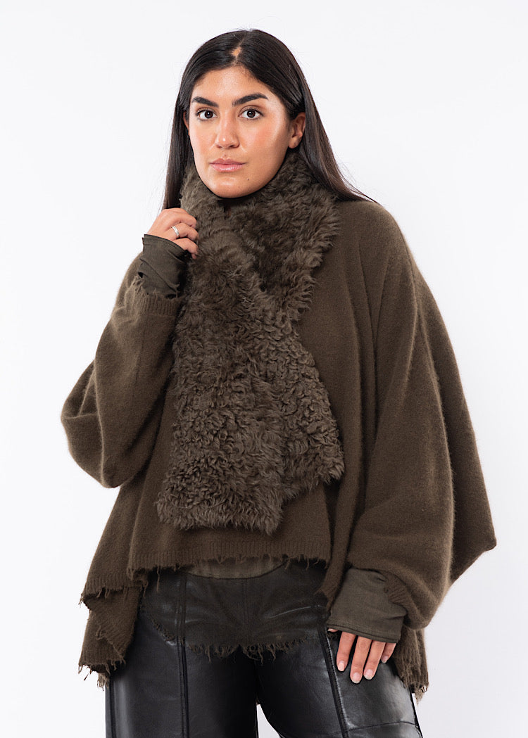 DOM GOOR CURLY SHEARLING SCARF