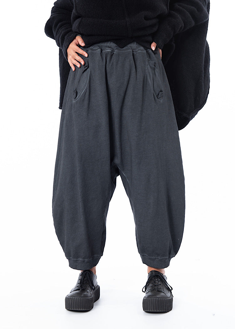 RUNDHOLZ DIP TROUSER *PENCIL CLOUD* (Shown in COAL CLOUD)