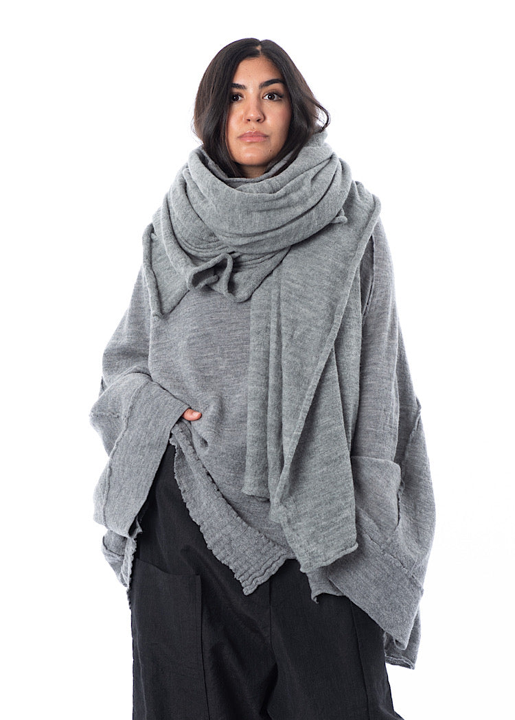 RUNDHOLZ DIP KNITTED SCARF