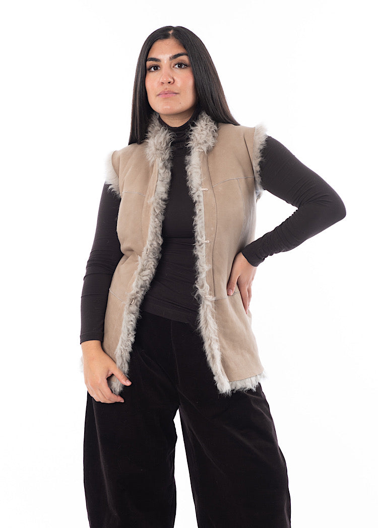 DOM GOOR SHEARLING GILET