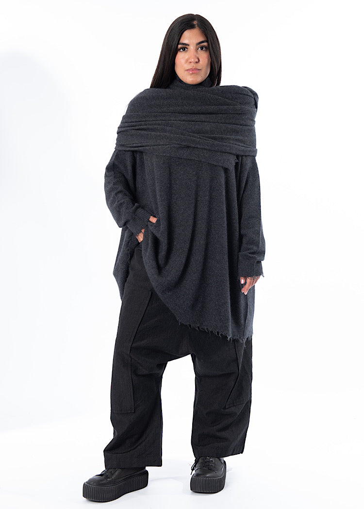 RUNDHOLZ DIP KNITTED SCARF