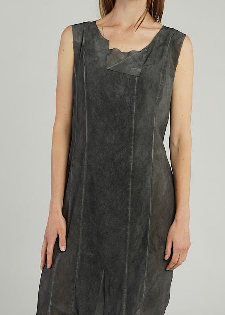 PRE-ORDER RUNDHOLZ DIP DRESS *CHARCOAL 10% CLOUD* (Shown in CHARCOAL CLOUD)