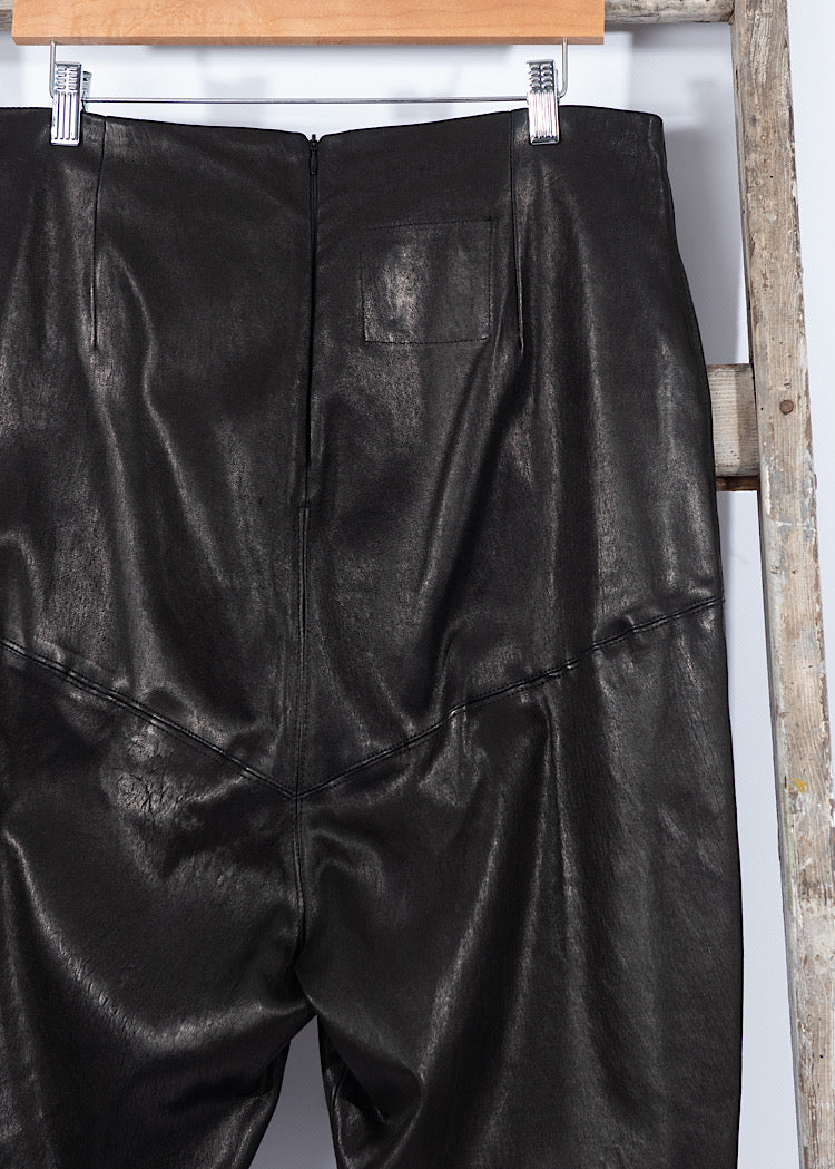 PRE-LOVED SORT AARHUS LEATHER TROUSER