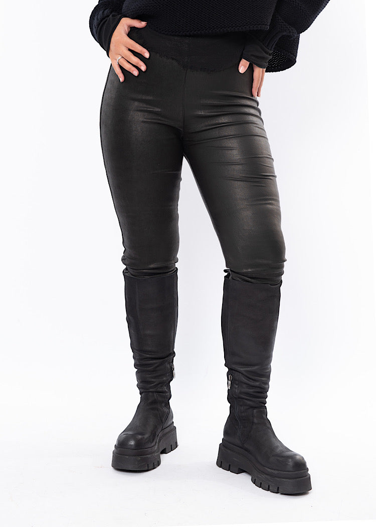 SORT AARHUS LEATHER LEGGING – Arabella