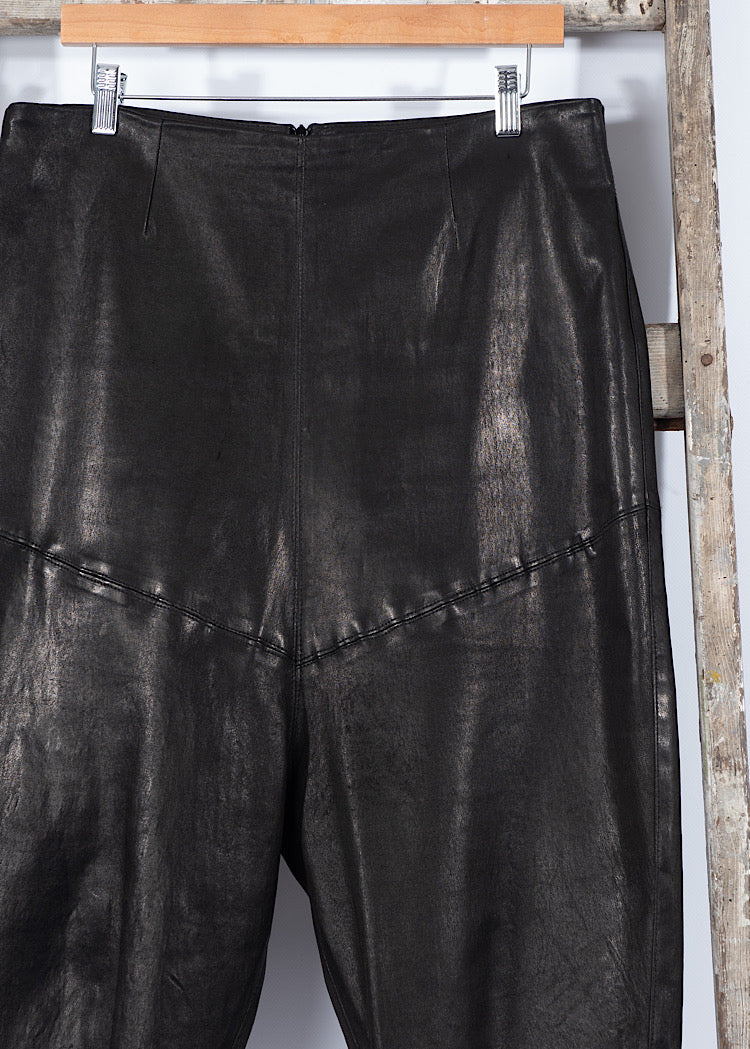 PRE-LOVED SORT AARHUS LEATHER TROUSER