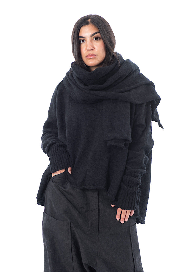 RUNDHOLZ DIP KNITTED SCARF