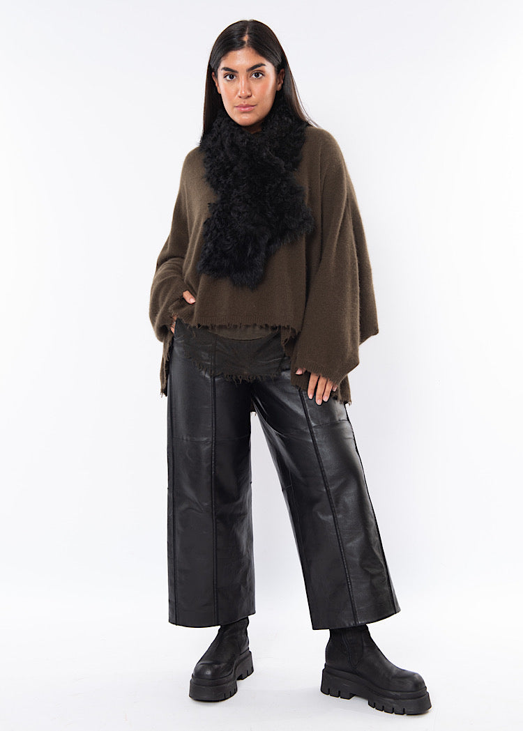 DOM GOOR CURLY SHEARLING SCARF