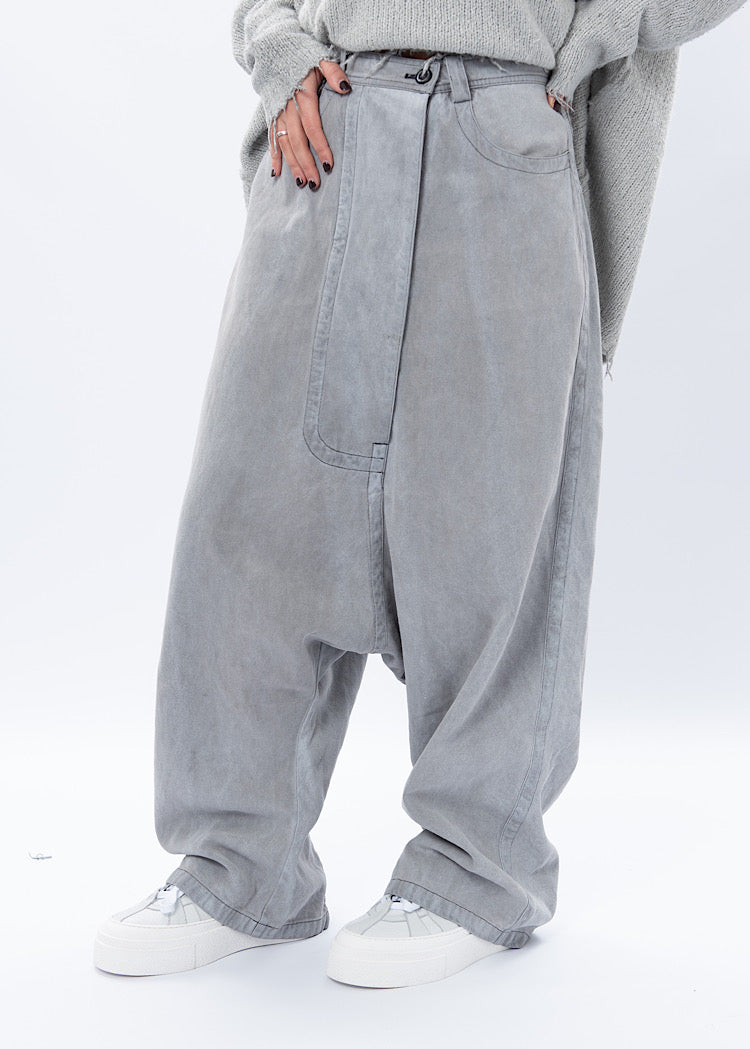 RUNDHOLZ DIP TROUSER *LIGHT BLACK JEANS* (Shown in CHARCOAL JEANS)